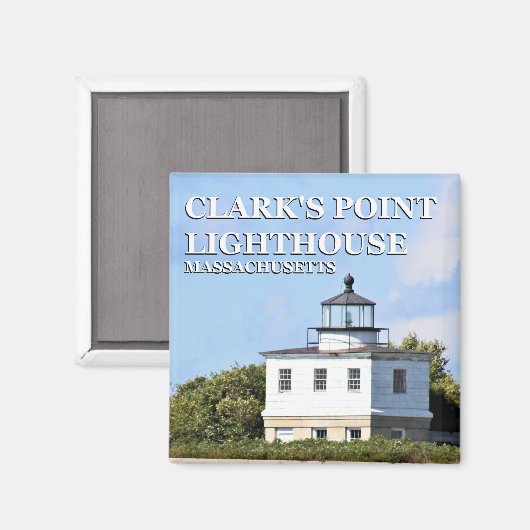Clark's vuurtoren, Massachusetts Magnet (Voorkant / Achterkant)