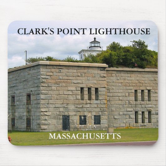 Clark's vuurtoren, Massachusetts Mousepad Muismat (Voorkant)