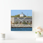 Clark's vuurtoren, Massachusetts. Square Wall klok (Huis)