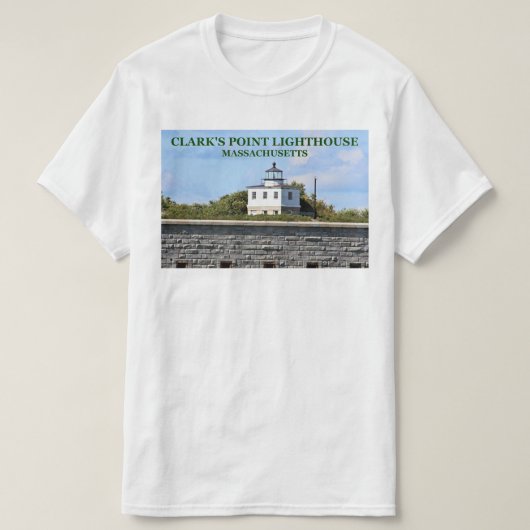 Clark's vuurtoren, Massachusetts T-Shirt (Design voorkant)