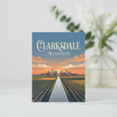 Clarksdale Mississippi Briefkaart (Staand voorkant)
