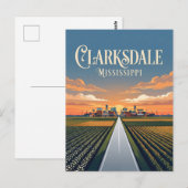 Clarksdale Mississippi Briefkaart (Voorkant / Achterkant)