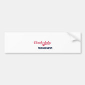 Clarksdale Mississippi City Classic Bumpersticker (Voorkant)