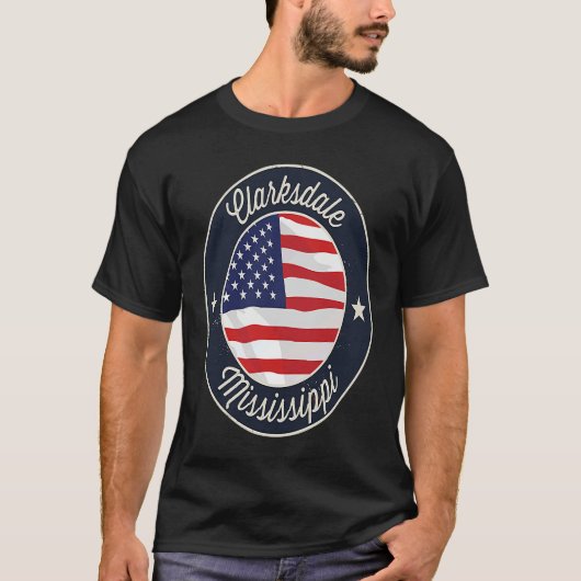 Clarksdale Mississippi MS Vacation Souvenir Graphi T-shirt (Voorkant)