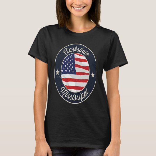 Clarksdale Mississippi MS Vacation Souvenir Graphi T-shirt (Voorkant)