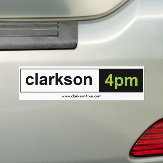 Clarkson4pm Bumpersticker (Op auto)