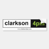 Clarkson4pm Bumpersticker (Voorkant)