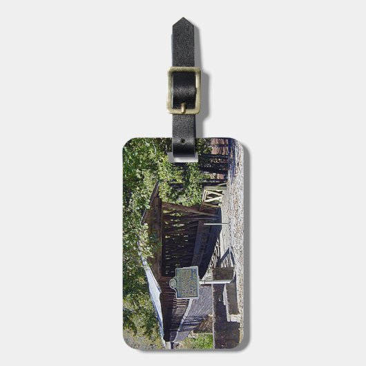 Clarkson Covered Bridge Alabama Bagagelabel (Voorkant verticaal)