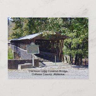 Clarkson Covered Bridge Alabama  Briefkaart