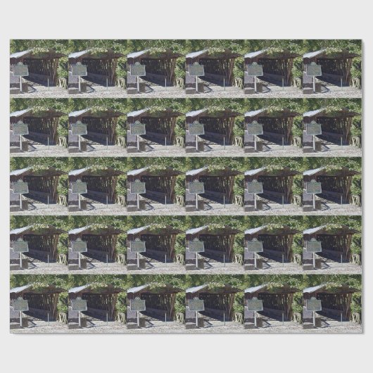 Clarkson Covered Bridge Alabama Cadeaupapier (Vlak)