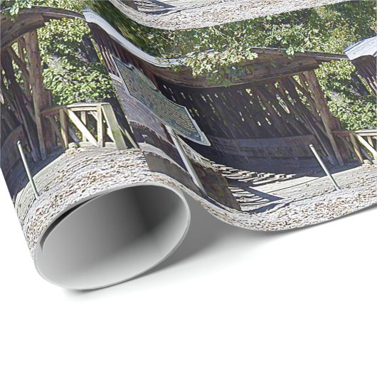 Clarkson Covered Bridge Alabama Cadeaupapier (Rol Hoek)