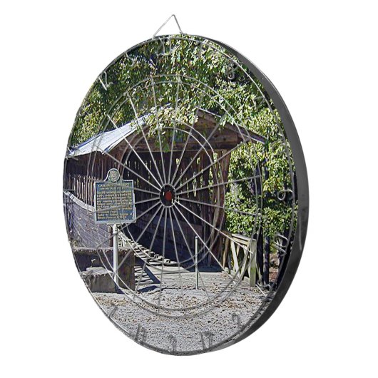 Clarkson Covered Bridge Alabama Dartbord (Voorkant Rechts)