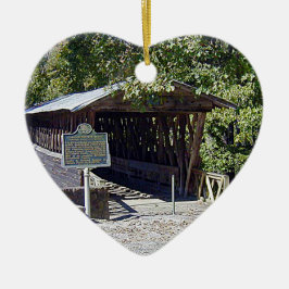Clarkson Covered Bridge Alabama Keramisch Ornament
