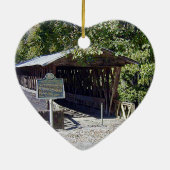 Clarkson Covered Bridge Alabama Keramisch Ornament (Achterkant)