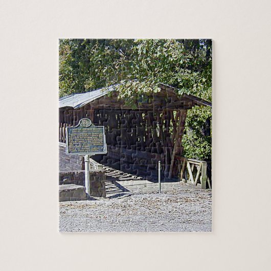 Clarkson Covered Bridge Alabama Legpuzzel (Verticaal)