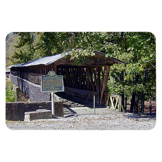 Clarkson Covered Bridge Alabama Magneet (Horizontaal)