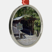 Clarkson Covered Bridge Alabama Metalen Ornament (Rechts)