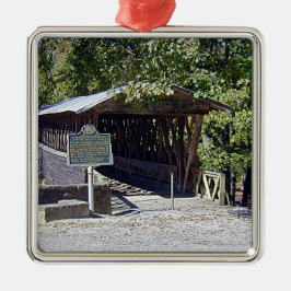 Clarkson Covered Bridge Alabama Metalen Ornament