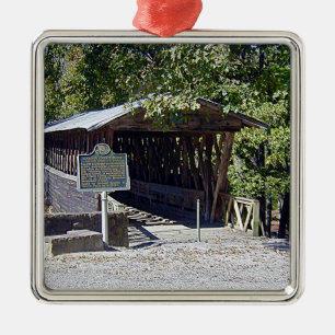 Clarkson Covered Bridge Alabama Metalen Ornament
