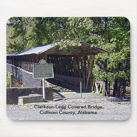 Clarkson Covered Bridge Alabama Muismat (Voorkant)