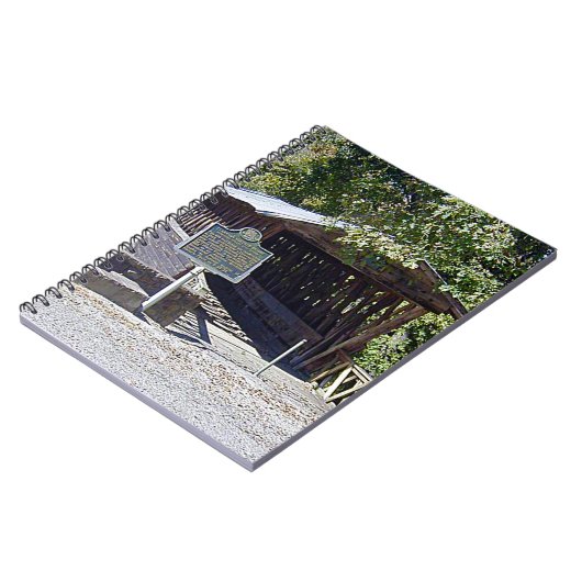 Clarkson Covered Bridge Alabama Notitieboek (Linkerzijde)