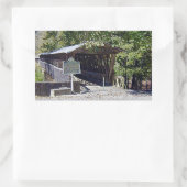Clarkson Covered Bridge Alabama Rechthoekige Sticker (Tas)