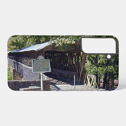 Clarkson Covered Bridge Alabama Samsung Galaxy Hoesje (Achterkant horizontaal)