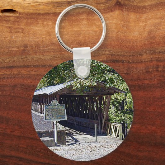Clarkson Covered Bridge Alabama Sleutelhanger (Voorkant)