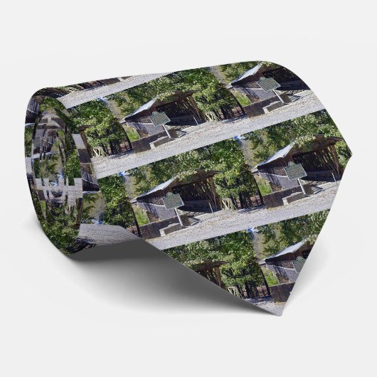 Clarkson Covered Bridge Alabama Stropdas (Opgerold)