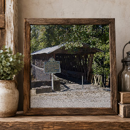 Clarkson Covered Bridge Alabama Tegeltje