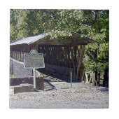 Clarkson Covered Bridge Alabama Tegeltje (Voorkant)