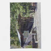 Clarkson Covered Bridge Alabama Theedoek (Verticaal)