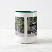 Clarkson Covered Bridge Alabama Tweekleurige Koffiemok (Center)