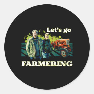 Clarkson's Boerderij Laten we gaan boeren Ronde Sticker