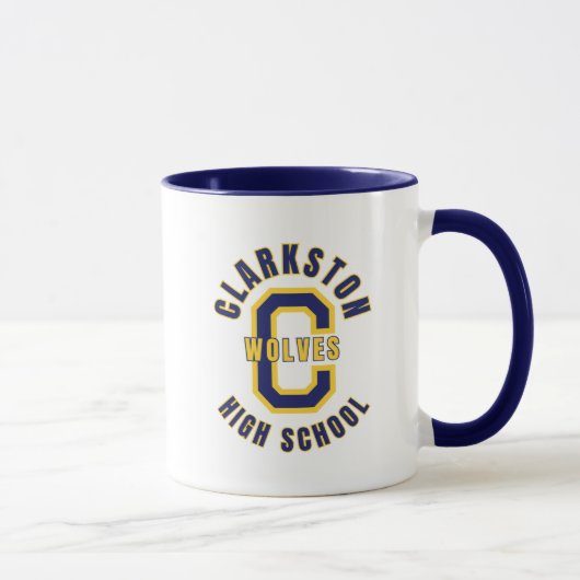 Clarkston High School Michigan Coffee Mug Mok (Rechts)