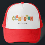 Clarkston Michigan Trucker Pet<br><div class="desc">Clarkston Michigan moderne retro</div>