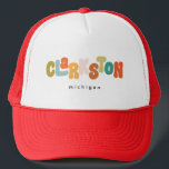 Clarkston Michigan Trucker Pet<br><div class="desc">Clarkston Michigan moderne retro</div>