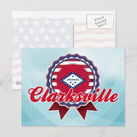 Clarksville, AR Briefkaart (Voorkant / Achterkant)