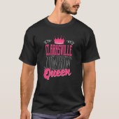 Clarksville Junkin Queen Thrifter Funny Garage Sal T-shirt (Voorkant)