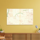 Clarksville, Tenn, Dalton, Ga Canvas Afdruk (Insitu (Woonkamer))