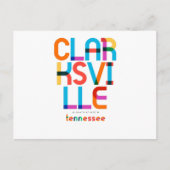 Clarksville Tennessee Mid Century, Pop Art, Briefkaart (Voorkant)