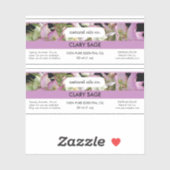 Clary Sage Essential Oils Geur Flesetiket Sticker (Vel)
