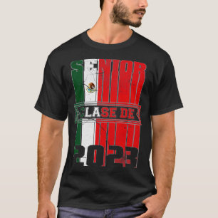 Clase de 2023 Mexicaanse vlag T-shirt