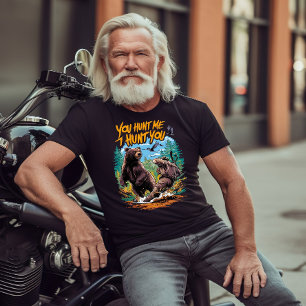 Clash in de bossen beer jacht humoristisch t-shirt