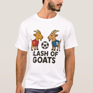 Clash of GOATs Grappig Voetbal Rivaliteit Shirt