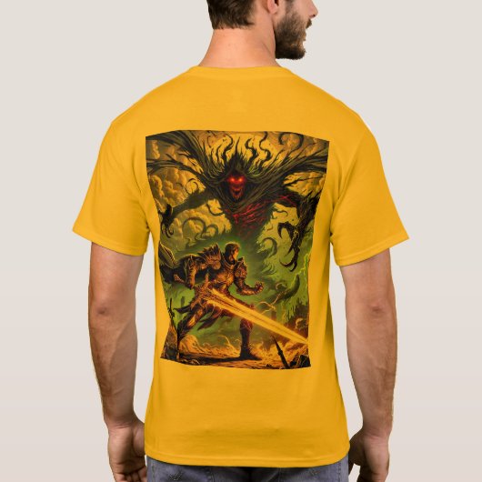 Clash of Light en Shadow luxe tranding optie T-shirt (Achterkant)