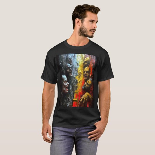 Clash of Souls schilderen T-shirt (Voorkant volledig)