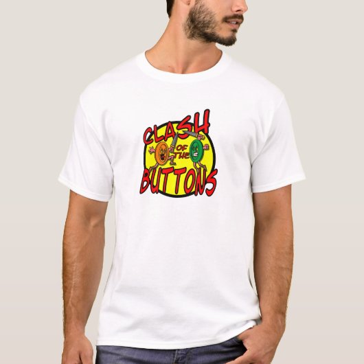 Clash of the Buttonnen T-shirt (Voorkant)