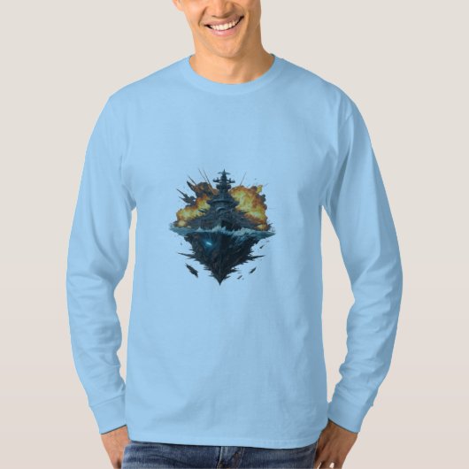 Clash of Titans: Avengers op de Hoge Zeeen T-shirt (Voorkant)