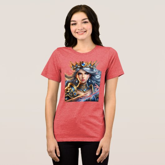 Clash Queen Tri-Blend Shirt (Voorkant volledig)